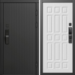 Входная дверь Termo-Door Смарт Твист Блэк - Спарта белое дерево