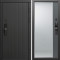 Входная дверь Termo-Door Смарт Твист Блэк - Зеркало Фацет Grey софт