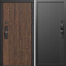 Входная дверь Termo-Door Смарт Твист Ультра - Флэт Черный кварц
