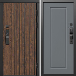 Входная дверь Termo-Door Смарт Твист Ультра - Гранд Grey софт