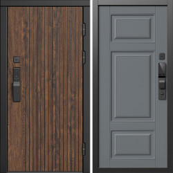 Входная дверь Termo-Door Смарт Твист Ультра - Лион Grey софт