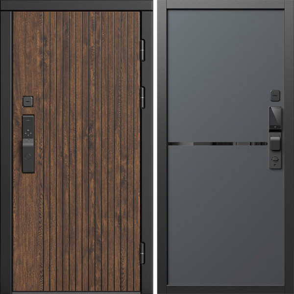 Входная дверь Termo-Door Смарт Твист Ультра - Нео Графит