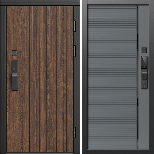 Входная дверь Termo-Door Смарт Твист Ультра - Порте Grey софт