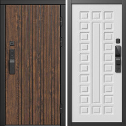 Входная дверь Termo-Door Смарт Твист Ультра - Престиж белое дерево