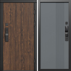 Входная дверь Termo-Door Смарт Твист Ультра - Страйп Грей Софт
