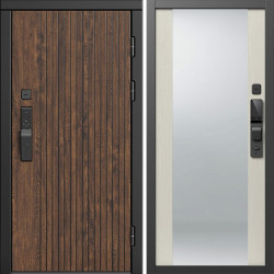 Входная дверь Termo-Door Смарт Твист Ультра - Зеркало лиственница