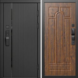 Входная дверь Termo-Door Смарт Урбан Блэк - Арка дуб