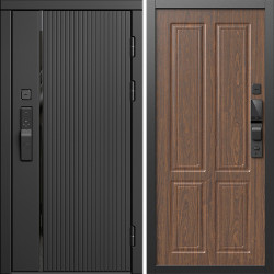 Входная дверь Termo-Door Смарт Урбан Блэк - Без серии Орех стандарт