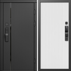 Входная дверь Termo-Door Смарт Урбан Блэк - Флэт Белый софт