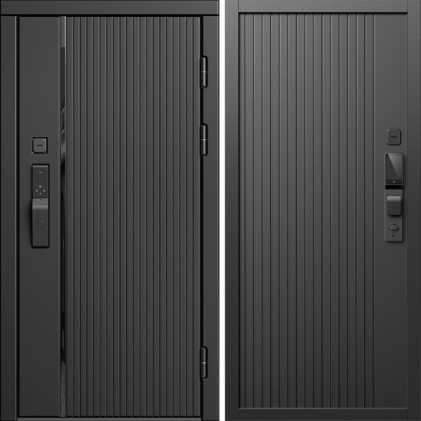 Входная дверь Termo-Door Смарт Урбан Блэк - Флэт Черный кварц