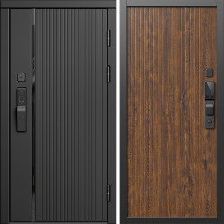 Входная дверь Termo-Door Смарт Урбан Блэк - Флэт Дуб