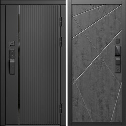 Входная дверь Termo-Door Смарт Урбан Блэк - Лучи бетон темный