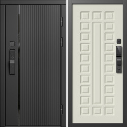 Входная дверь Termo-Door Смарт Урбан Блэк - Престиж бежевый матовый