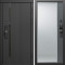 Входная дверь Termo-Door Смарт Урбан Блэк - Зеркало Фацет Grey софт