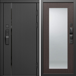 Входная дверь Termo-Door Смарт Урбан Блэк - Зеркало Триумф венге