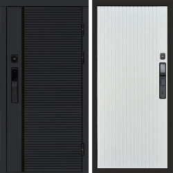 Входная дверь Termo-Door Смарт Black Line - Flat Белый софт