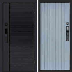 Входная дверь Termo-Door Смарт Black Line - Flat Grey софт