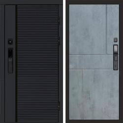 Входная дверь Termo-Door Смарт Black Line - Горизонт бетон темный