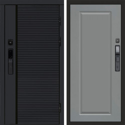 Входная дверь Termo-Door Смарт Black Line - Гранд Grey софт