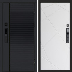 Входная дверь Termo-Door Смарт Black Line - Лучи белый