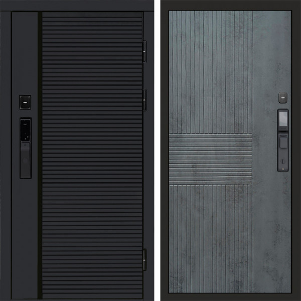 Входная дверь Termo-Door Смарт Black Line - Мастино Бетон темный