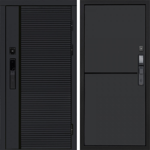 Входная дверь Termo-Door Смарт Black Line - Нео Графит
