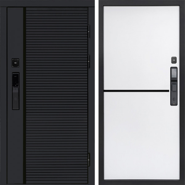 Входная дверь Termo-Door Смарт Black Line - Нео White