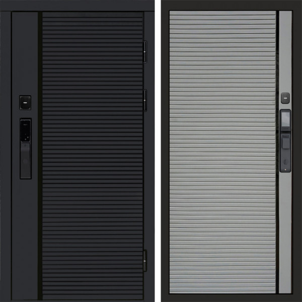Входная дверь Termo-Door Смарт Black Line - Porte Grey софт