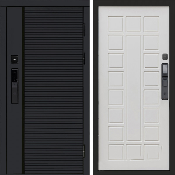 Входная дверь Termo-Door Смарт Black Line - Престиж бежевый матовый