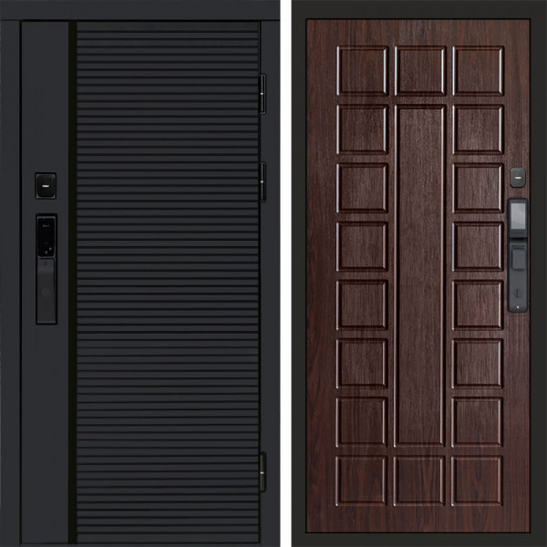 Входная дверь Termo-Door Смарт Black Line - Престиж венге