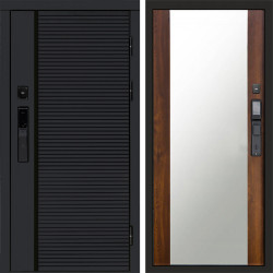 Входная дверь Termo-Door Смарт Black Line - Зеркало дуб