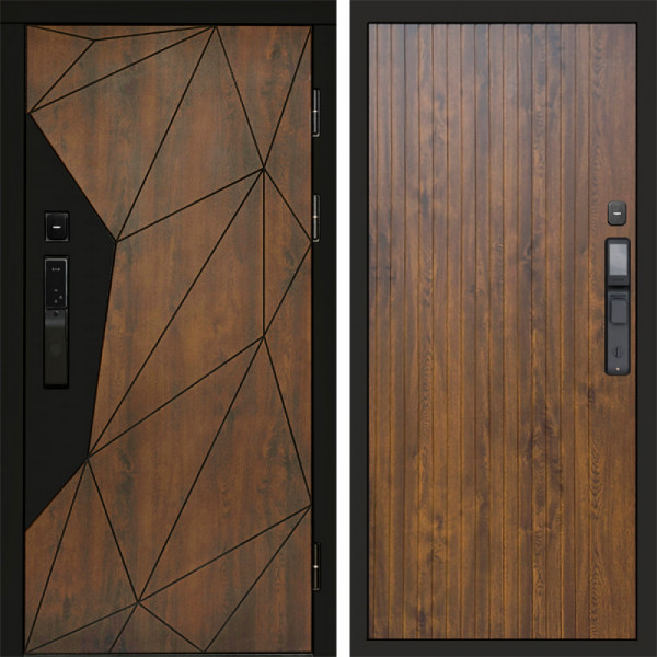 Входная дверь Termo-Door Смарт Геометрия - Flat Дуб