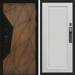 Входная дверь Termo-Door Смарт Геометрия - Гранд Белый софт