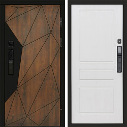 Входная дверь Termo-Door Смарт Геометрия - Классика белое дерево