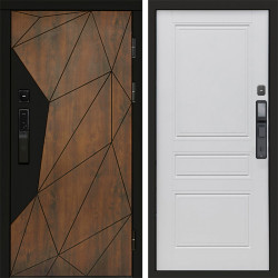 Входная дверь Termo-Door Смарт Геометрия - Классика белый матовый