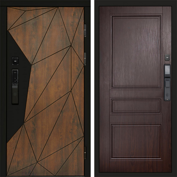Входная дверь Termo-Door Смарт Геометрия - Классика венге