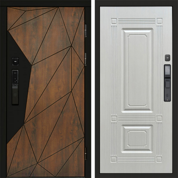 Входная дверь Termo-Door Смарт Геометрия - Мадрид Лиственница