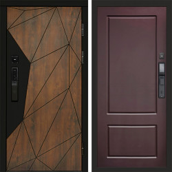 Входная дверь Termo-Door Смарт Геометрия - Марсель Шоколад