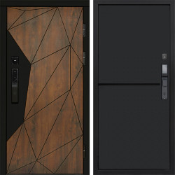 Входная дверь Termo-Door Смарт Геометрия - Нео Black