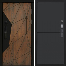Входная дверь Termo-Door Смарт Геометрия - Нео Графит