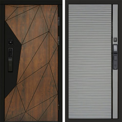 Входная дверь Termo-Door Смарт Геометрия - Porte Grey софт