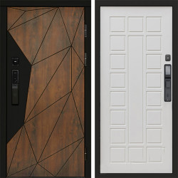 Входная дверь Termo-Door Смарт Геометрия - Престиж бежевый матовый
