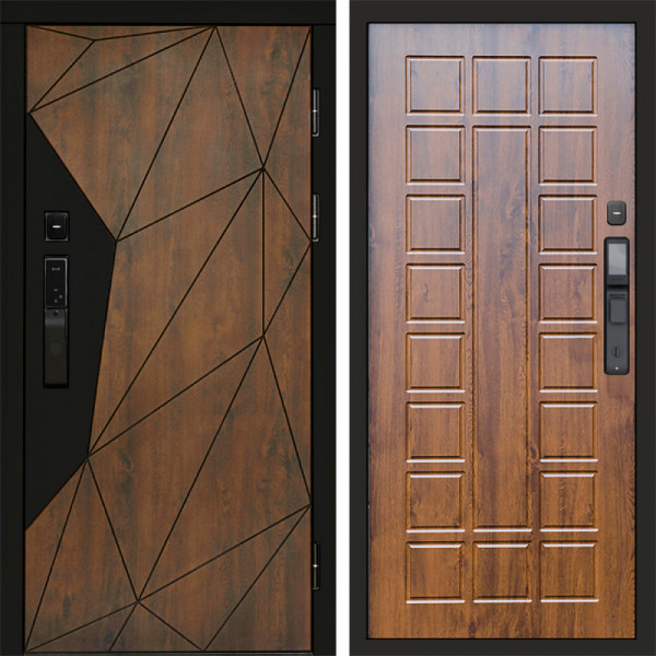 Входная дверь Termo-Door Смарт Геометрия - Престиж дуб