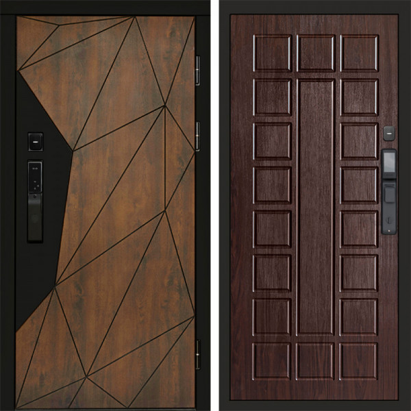 Входная дверь Termo-Door Смарт Геометрия - Престиж венге