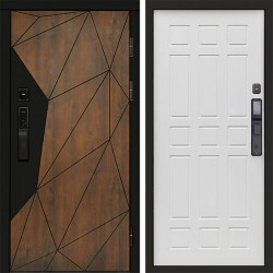 Входная дверь Termo-Door Смарт Геометрия - Спарта белое дерево
