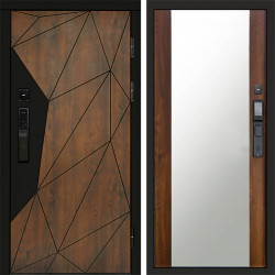 Входная дверь Termo-Door Смарт Геометрия - Зеркало дуб