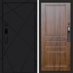 Входная дверь Termo-Door Смарт Лучи Black - Классика дуб