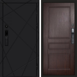Входная дверь Termo-Door Смарт Лучи Black - Классика венге