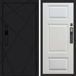 Входная дверь Termo-Door Смарт Лучи Black - Лион Лиственница
