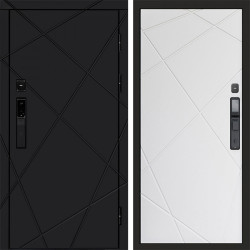 Входная дверь Termo-Door Смарт Лучи Black - Лучи белый